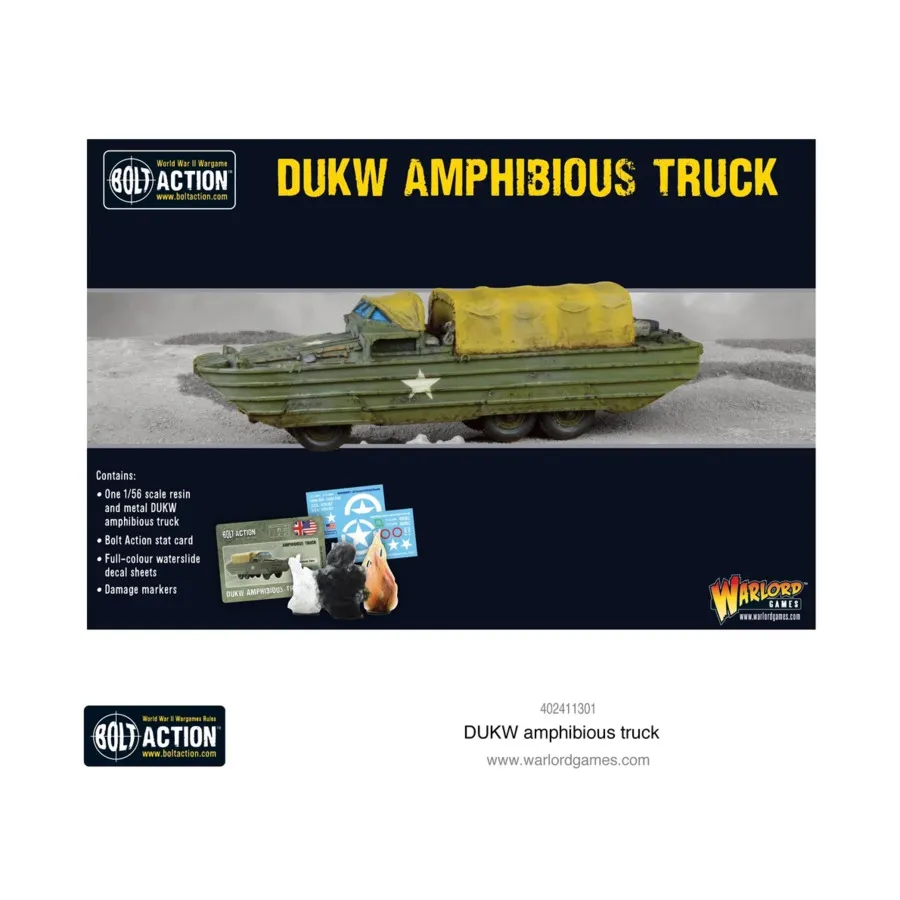 

DUKW Грузовик-амфибия, Bolt Action - Korean War (28mm)