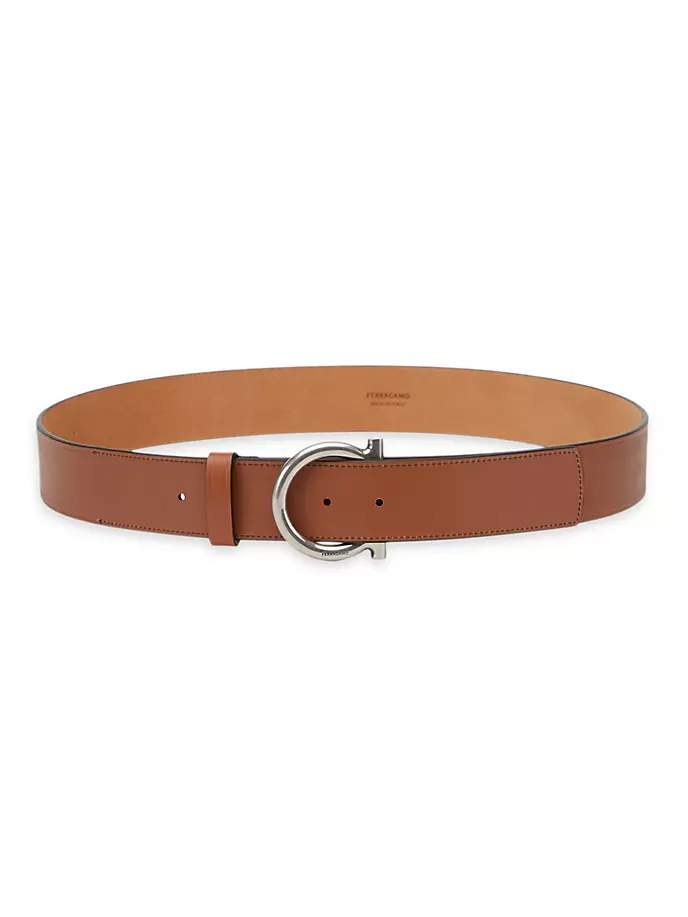 

Кожаный ремень Gancini Ferragamo, цвет new vicuna