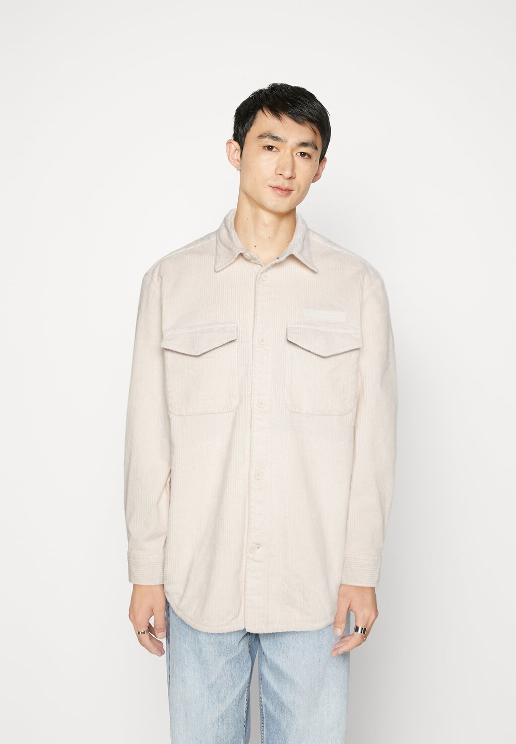 

Рубашка Solid Overshirt Tommy Hilfiger, цвет ancient white