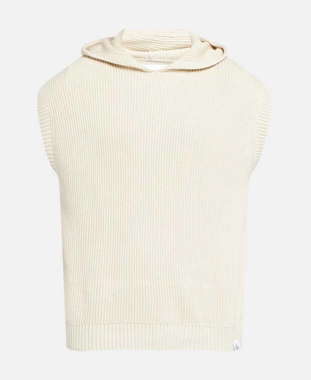 

Трикотажный джемпер с капюшоном Calvin Klein Jeans, экрю