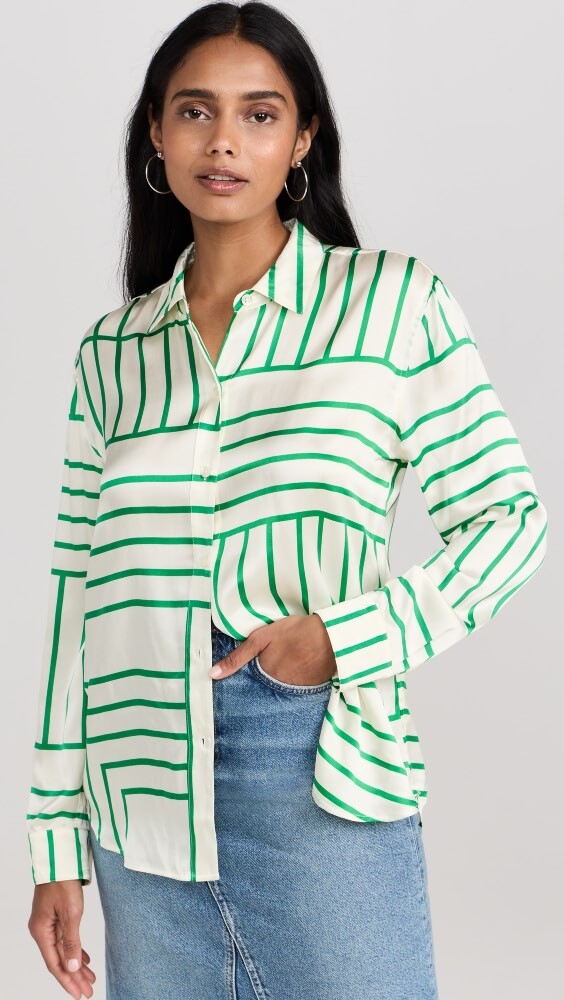 

Рубашка RAILS Mara Button Down, зеленый