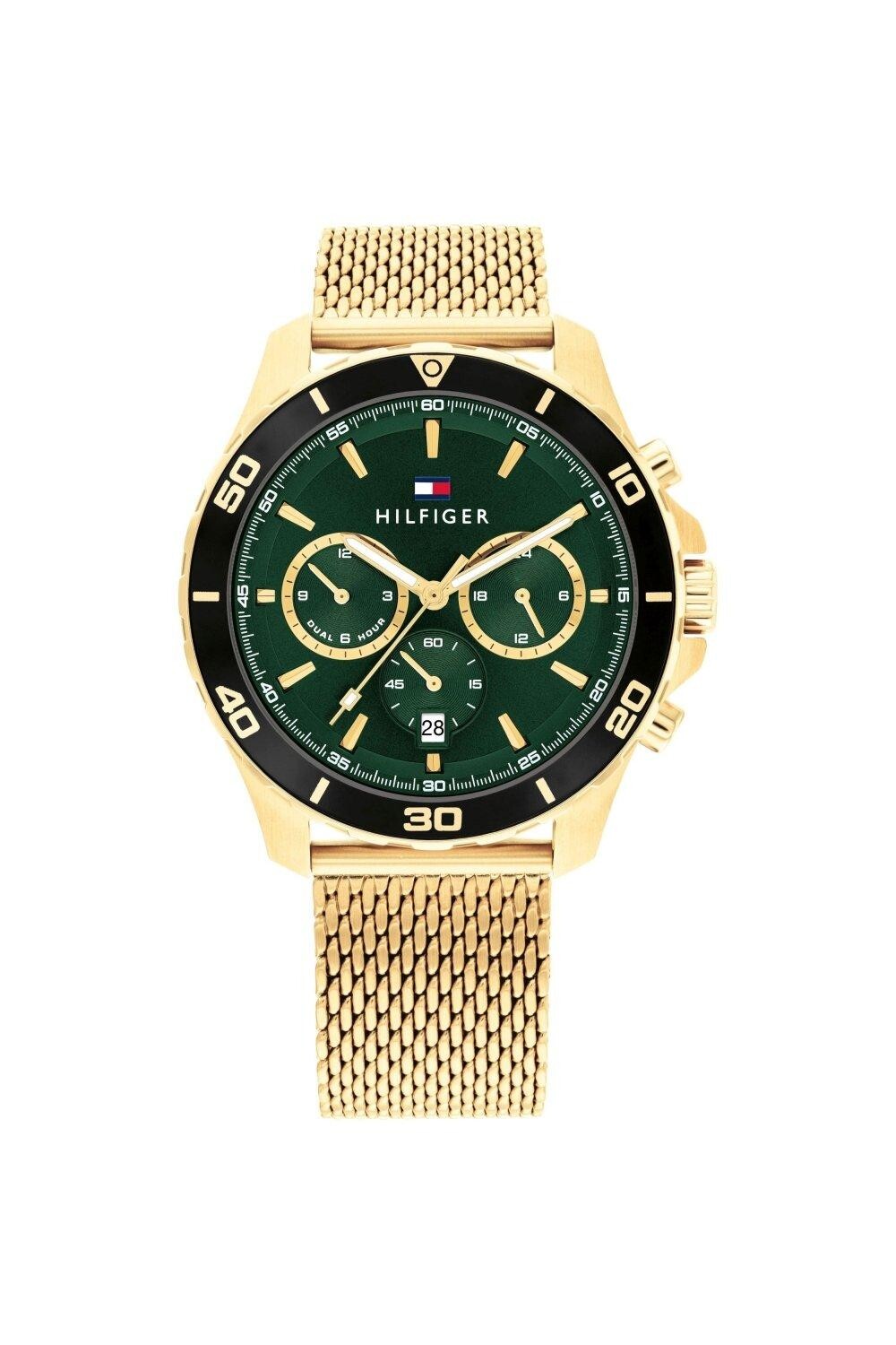 

Классические аналоговые часы Jordan из нержавеющей стали — 1792093 Tommy Hilfiger, зеленый
