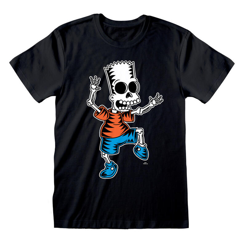 Футболка с коротким рукавом «Скелет Барт» Senza Marca, цвет negro