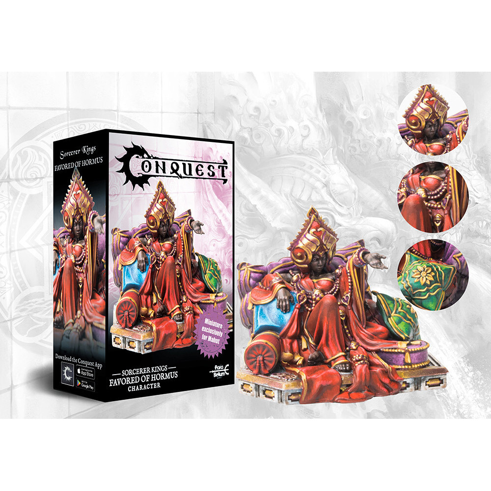 

Миниатюра Para Bellum Wargames Conquest: Sorcerer Kings - Favored of Hormus (Mahut Rider)