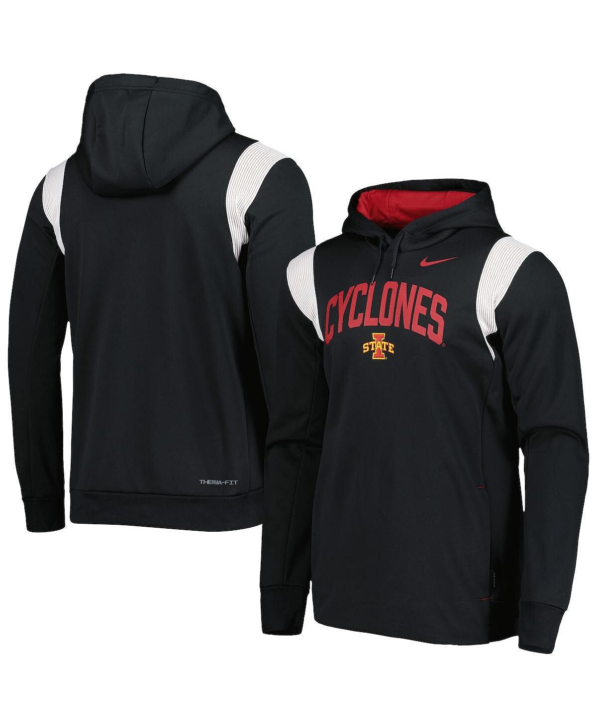 

Мужской черный пуловер с капюшоном Iowa State Cyclones 2022 Sideline Performance Nike