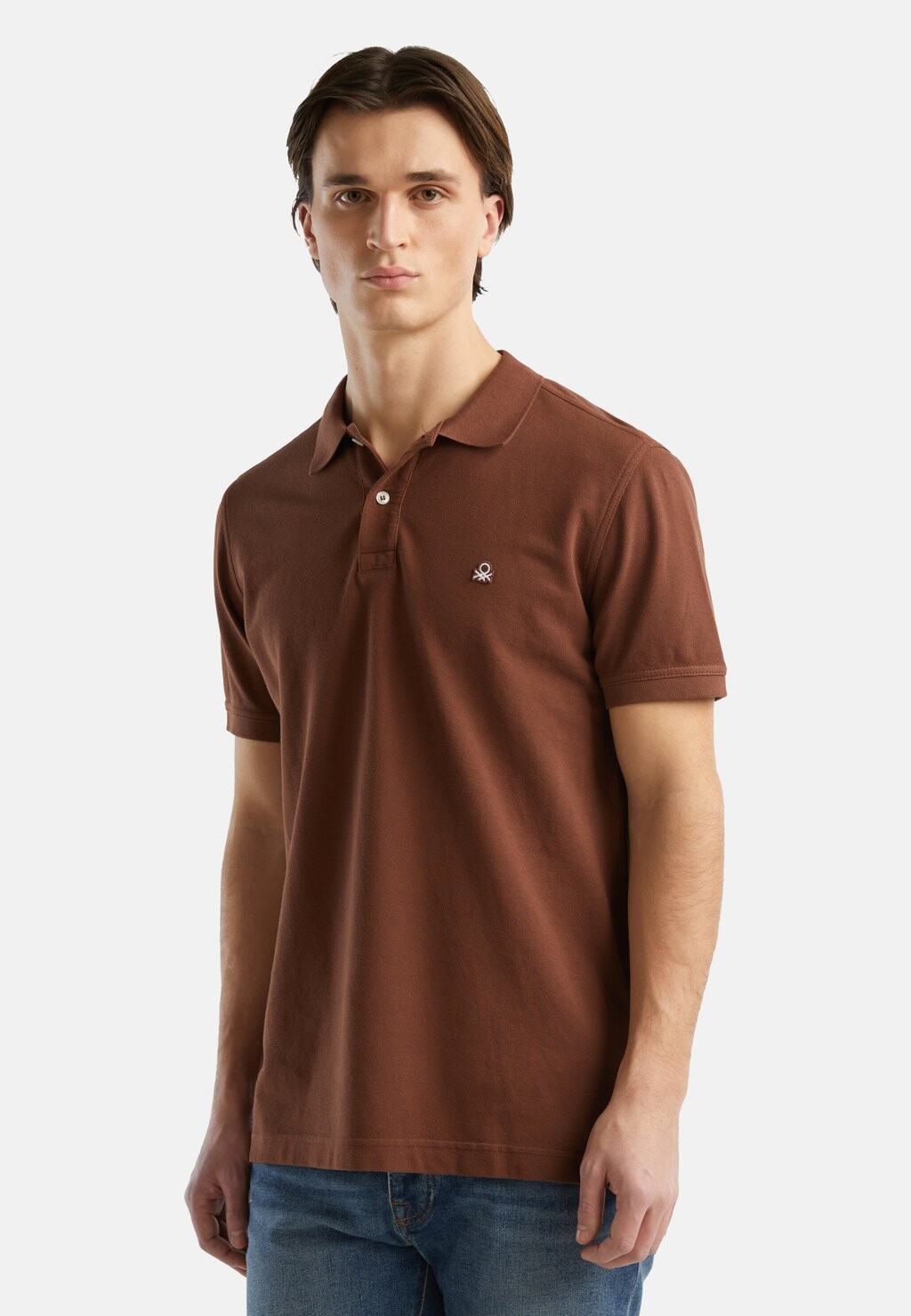 

Поло REGULAR FIT United Colors of Benetton, коричневый