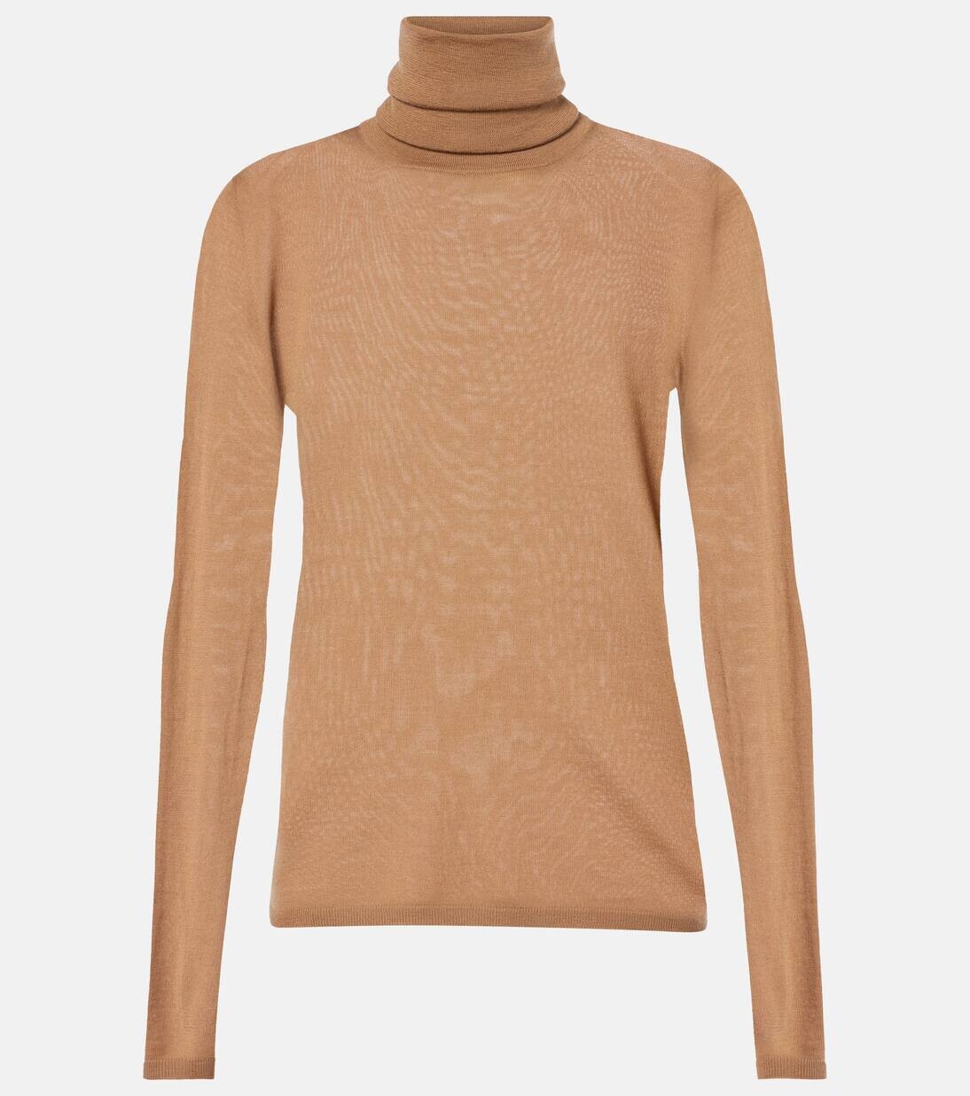 

Водолазка из натуральной шерсти Saluto Max Mara, цвет cammello