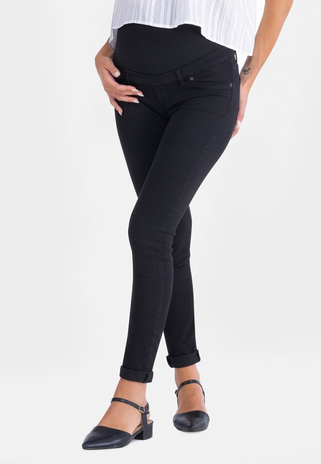 

Джинсы облегающего кроя MamaJeans, черный