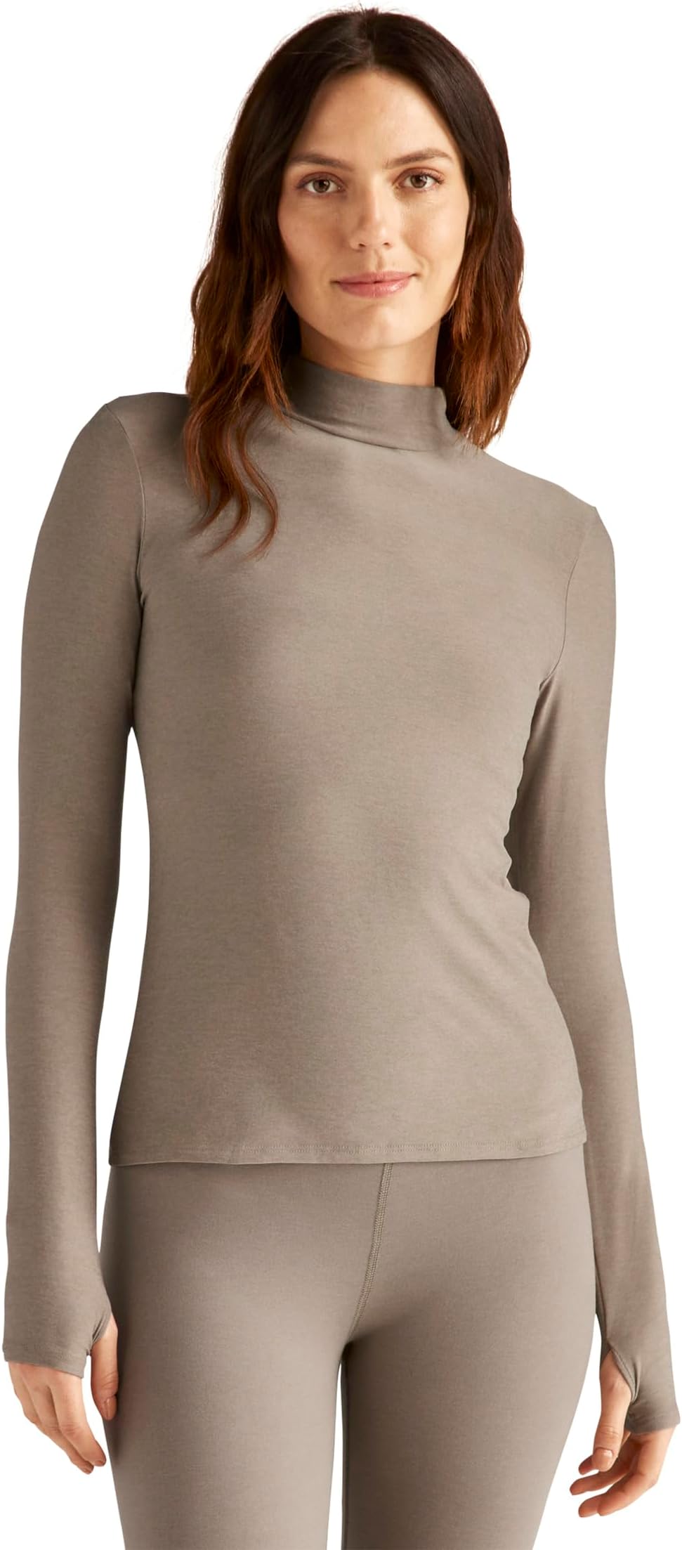 Пуловер в полулегком весе Beyond Yoga, цвет Birch Heather
