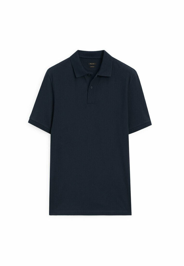 цена Рубашка-поло MICROTEXTURED Massimo Dutti, цвет blue