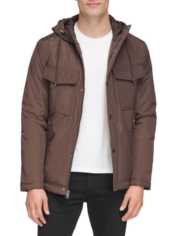 

Практичная куртка с капюшоном Kenneth Cole, цвет Chocolate