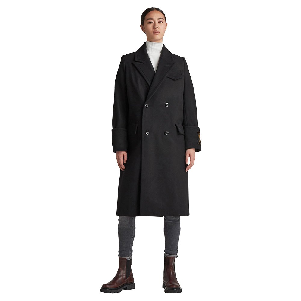цена Пальто G-Star Long Wool, черный