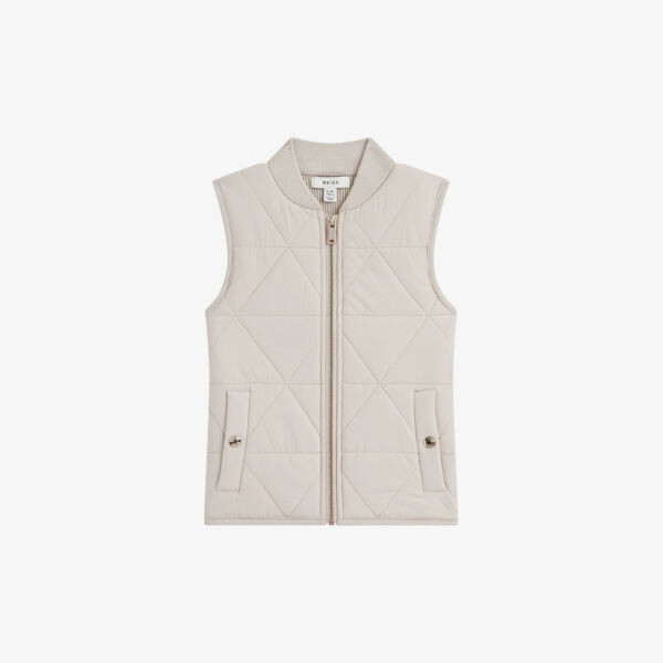 

Стеганый тканый жилет Ritchie 3-9 лет Reiss, серый