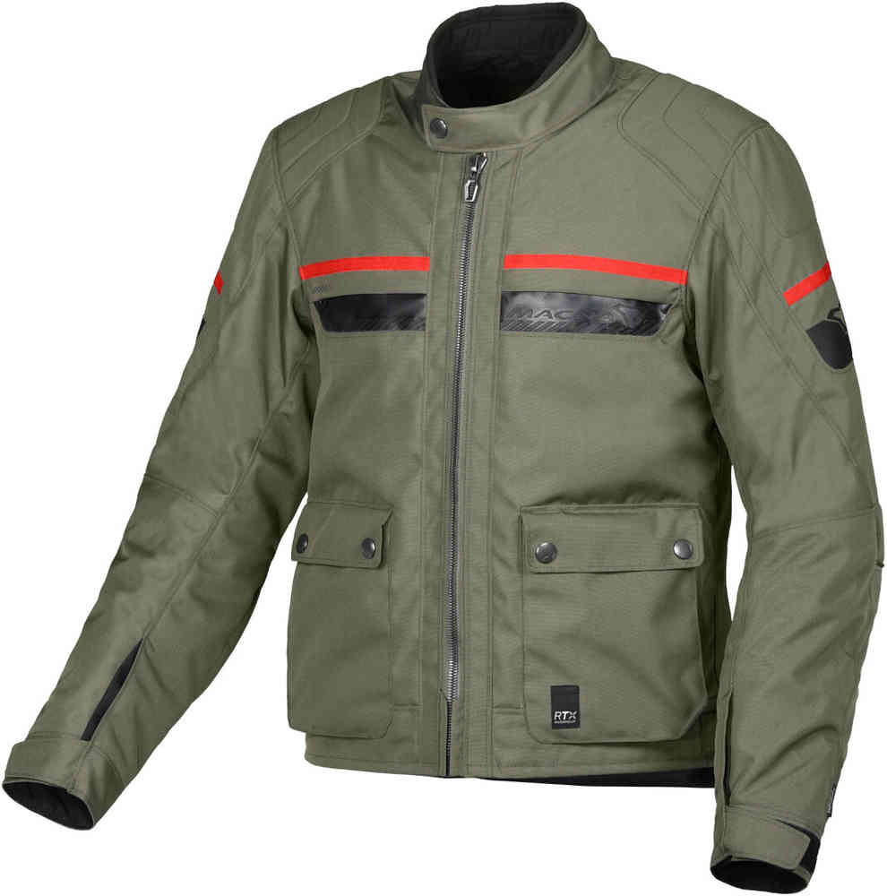 Водонепроницаемая мотоциклетная текстильная куртка Oryon Macna, зеленый