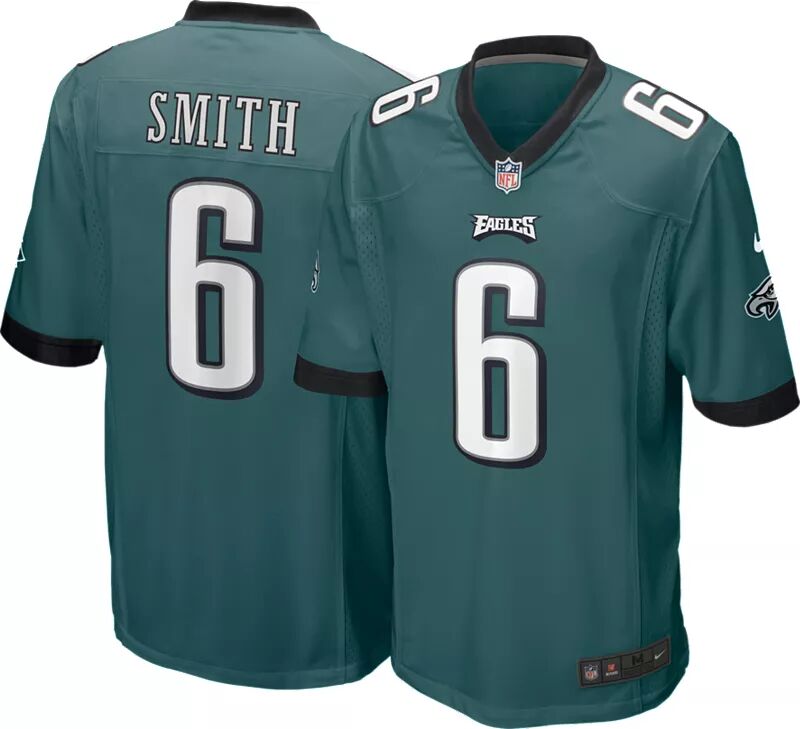 

Мужская зеленая игровая майка Nike Philadelphia Eagles DeVonta Smith #6