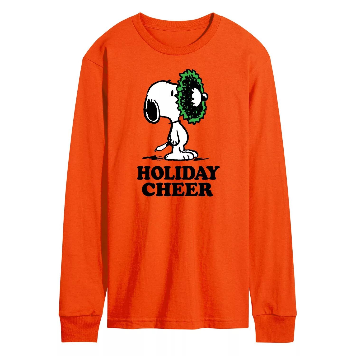 

Мужская футболка с длинными рукавами Peanuts Holiday Cheer Licensed Character