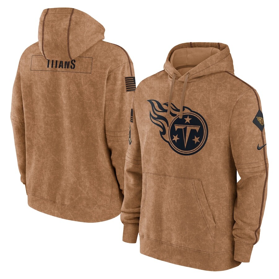 

Пуловер с капюшоном Nike Tennessee Titans, коричневый