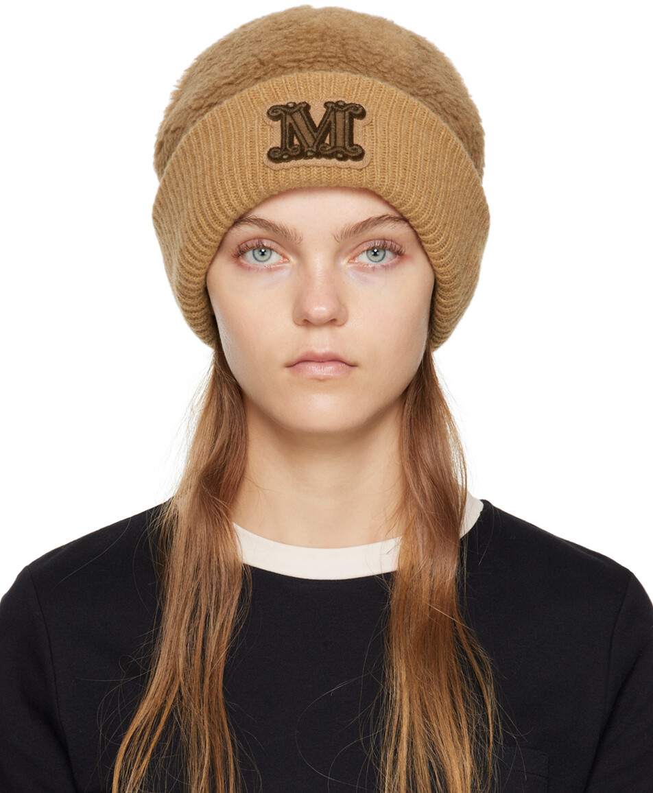 

Светло-коричневая шапка Фида Max Mara
