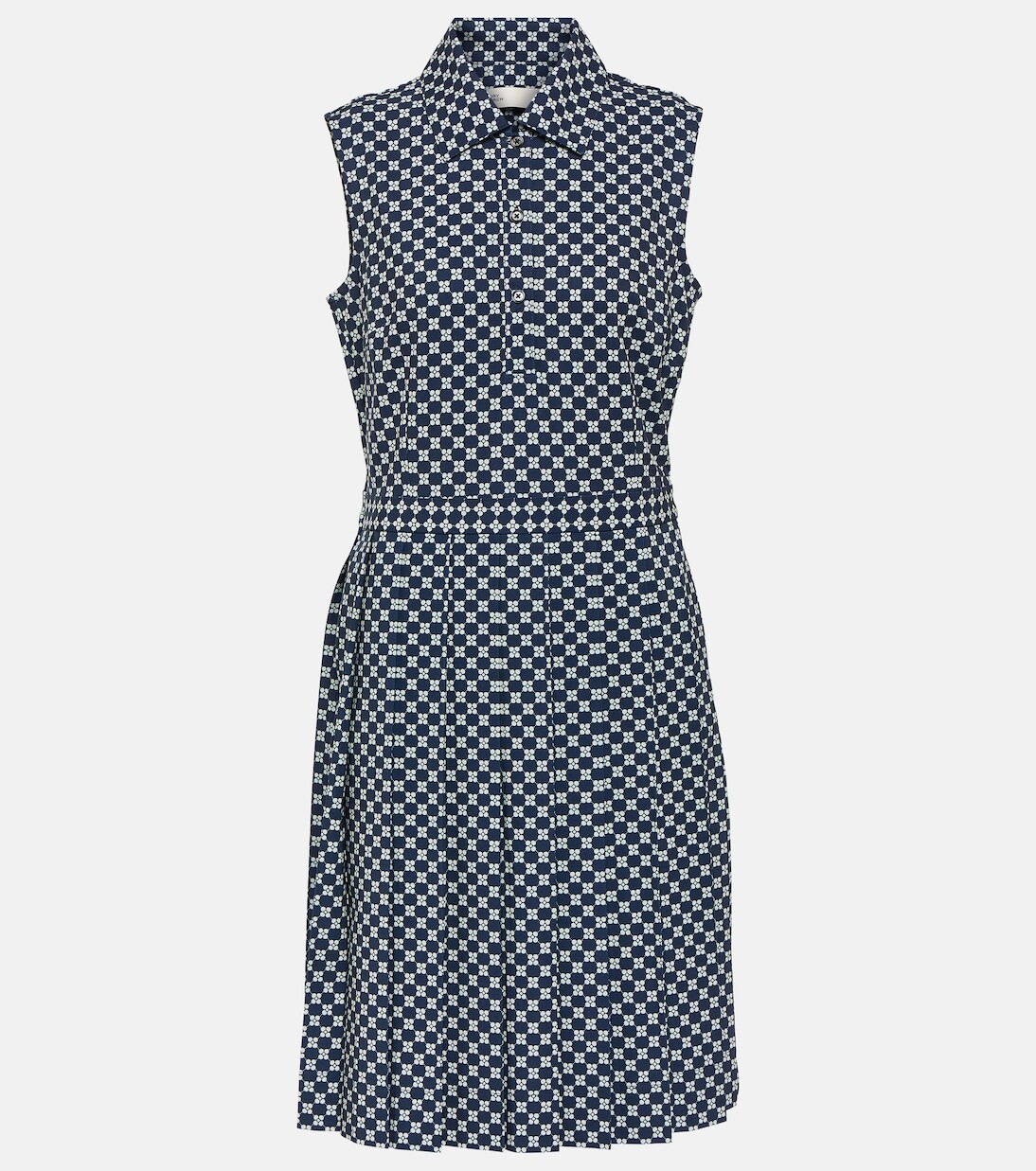 

Мини-платье из плиссированного джерси с принтом Tory Sport, мультиколор