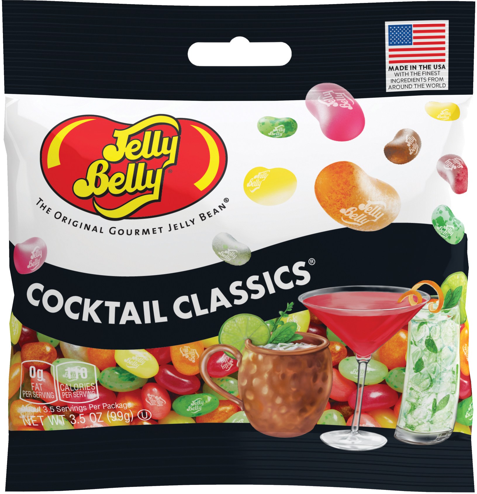 Коктейльная классика Jelly Beans Jelly Belly драже жевательное jelly belly ассорти 10 вкусов 28 г