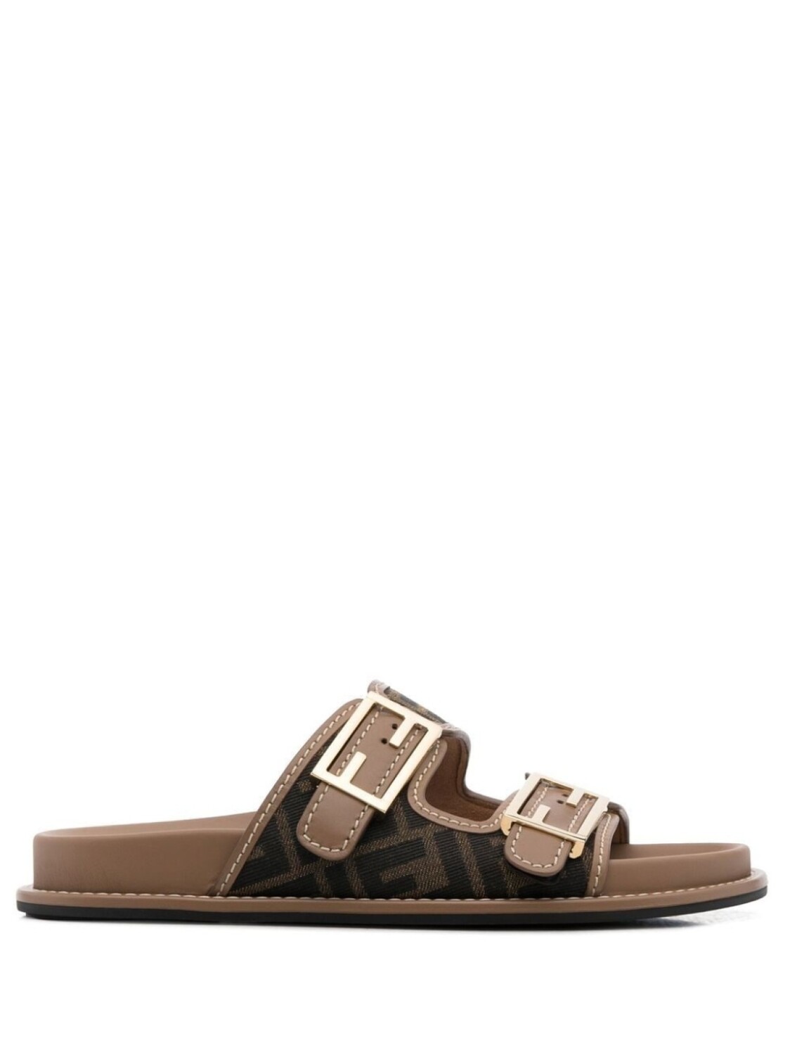

FENDI сандалии с логотипом, зеленый