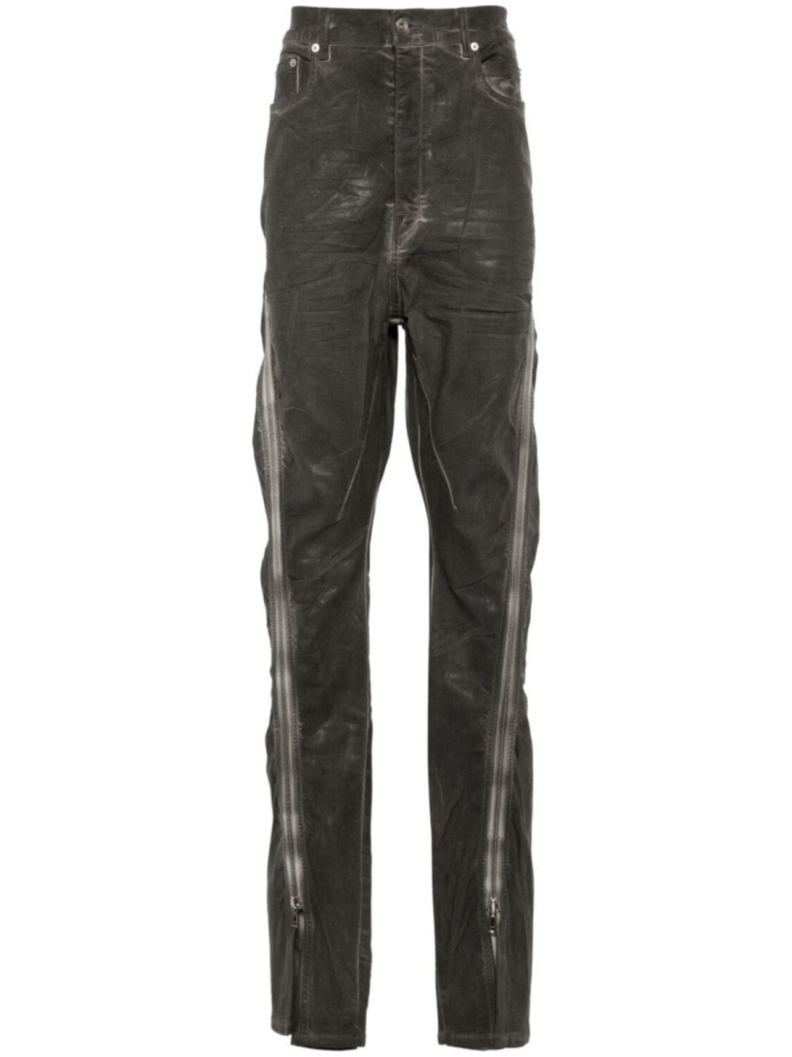 

Rick Owens DRKSHDW джинсы Bolan Banana узкого кроя, серый