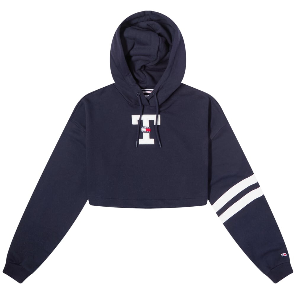 

Укороченное худи с флагом Tommy Jeans Letterman
