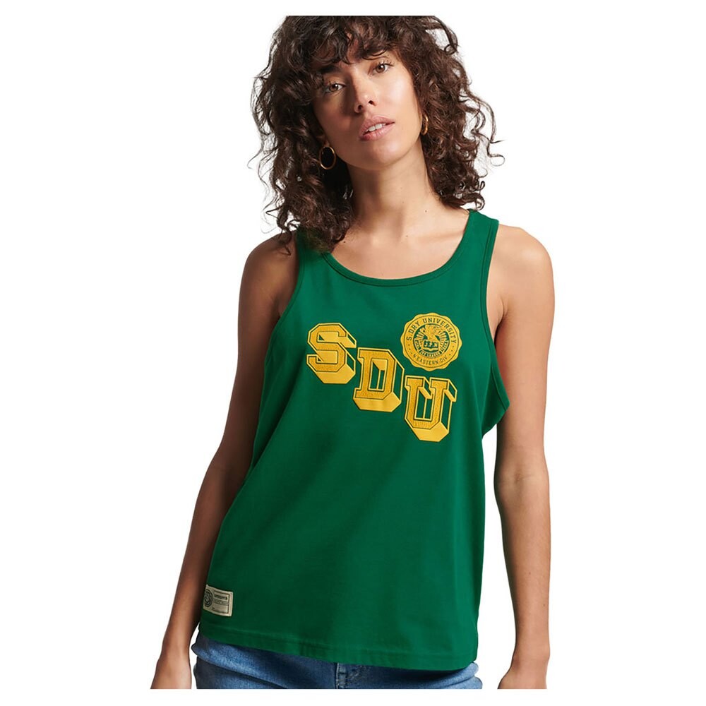 

Жилет Superdry Vintage Athletic, зеленый
