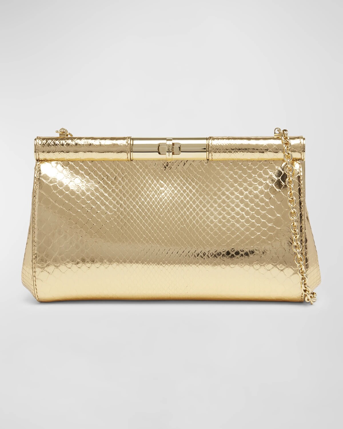 

Клатч Marlene среднего размера с эффектом питона металлик Dolce&Gabbana, цвет Oro Pitone Laminato