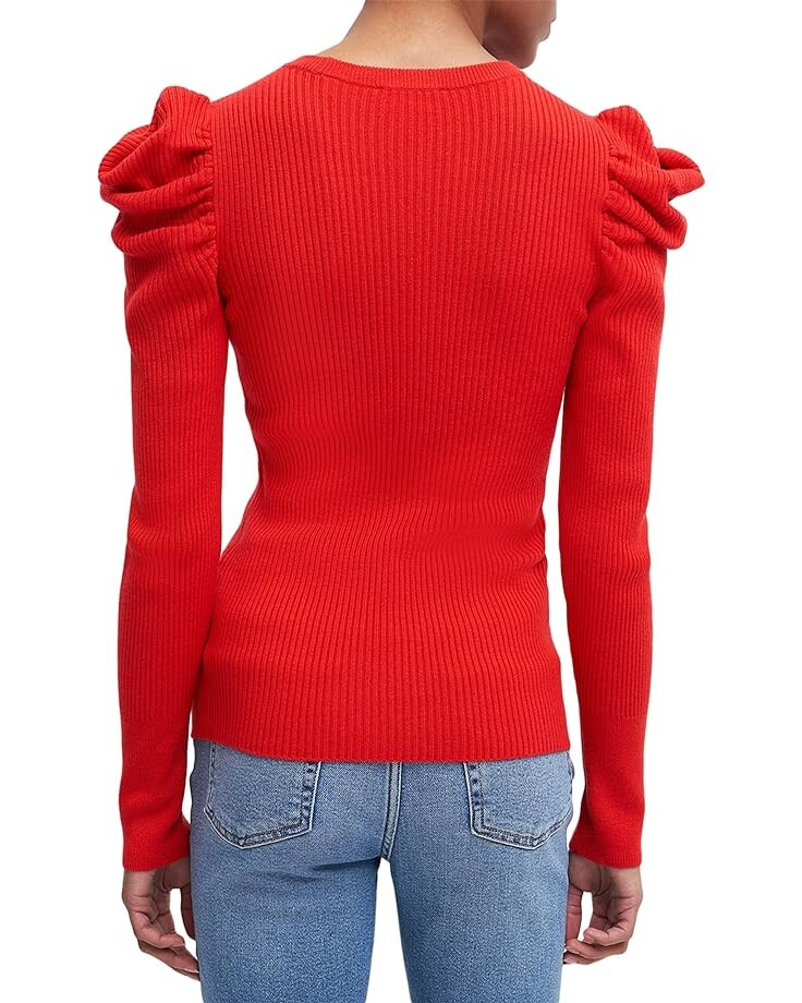 Свитер 7 For All Mankind Long Sleeve Puff Crew Neck, цвет Lava Red чехол zibelino для realme 7 book red zb rlm 7 red