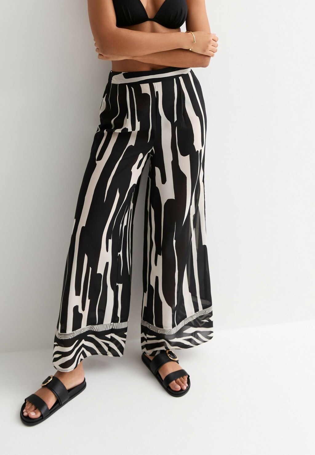 

Пляжный аксессуар MARK MAKING WIDE LEG New Look, цвет black pattern