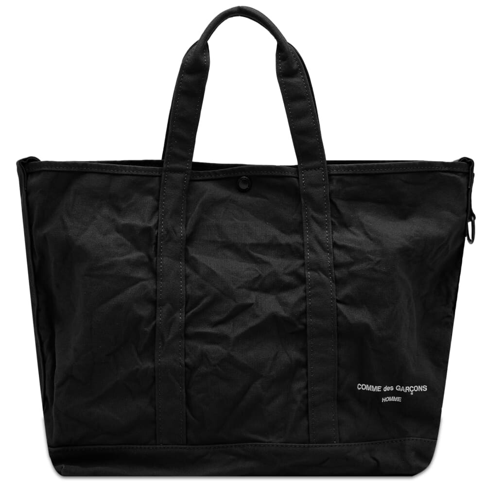

Сумка-тоут Comme Des Garçons Homme из хлопковой парусины, черный