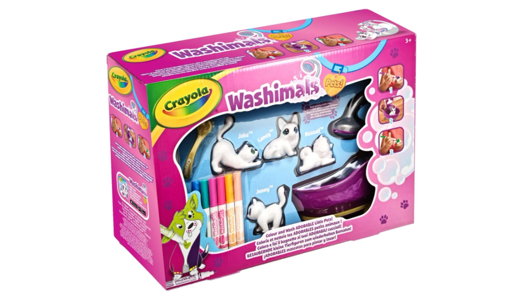 crayola crayola scribble scrubbie фигурки для раскрашивания washimals собачки 2 фигурки 74 7252 Crayola Color 'N' Wash игровой набор