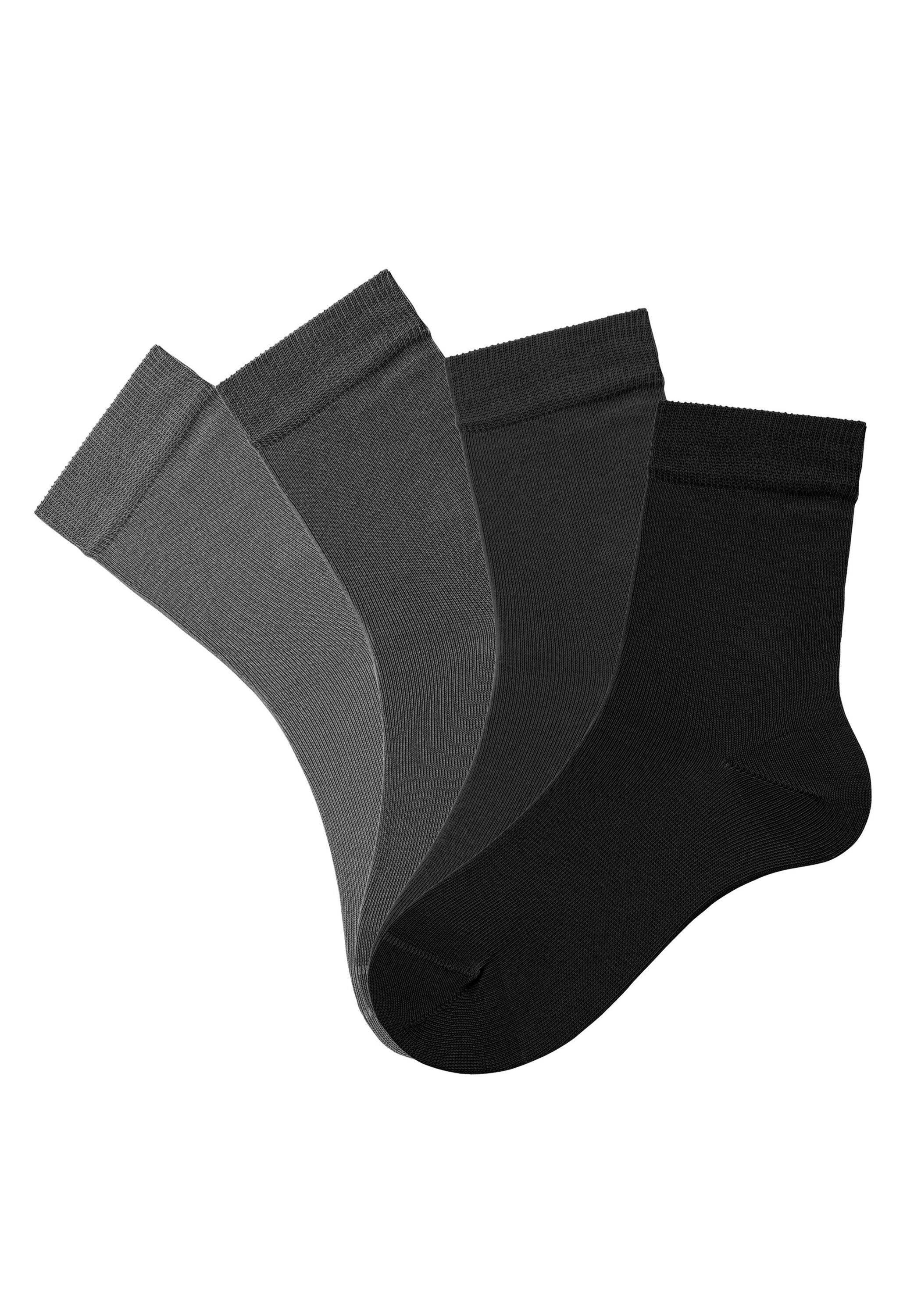 Носки H.I.S, цвет 4x grau schwarz носки go in kniestrümpfe цвет 2x schwarz grau