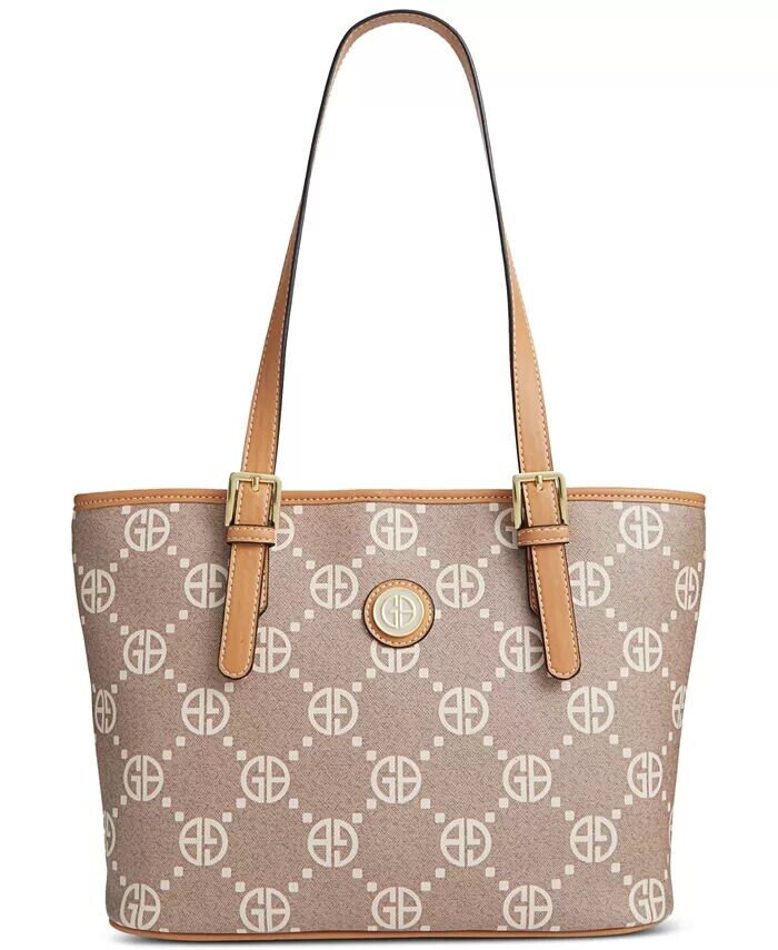 

Сумка-тоут Monogram Signature Giani Bernini, бежевый