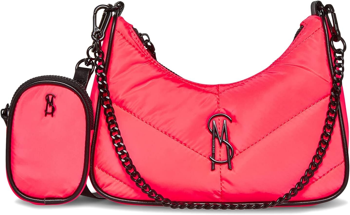 

Сумка кросс-боди Steve Madden Vital-D Nylon Multi Pouch Crossbody, цвет Neon Pink