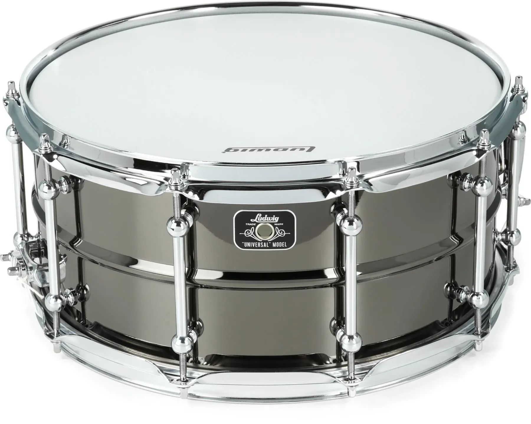 

Малый барабан Ludwig Universal из черной латуни — 6,5 x 14 дюймов, хромированная фурнитура