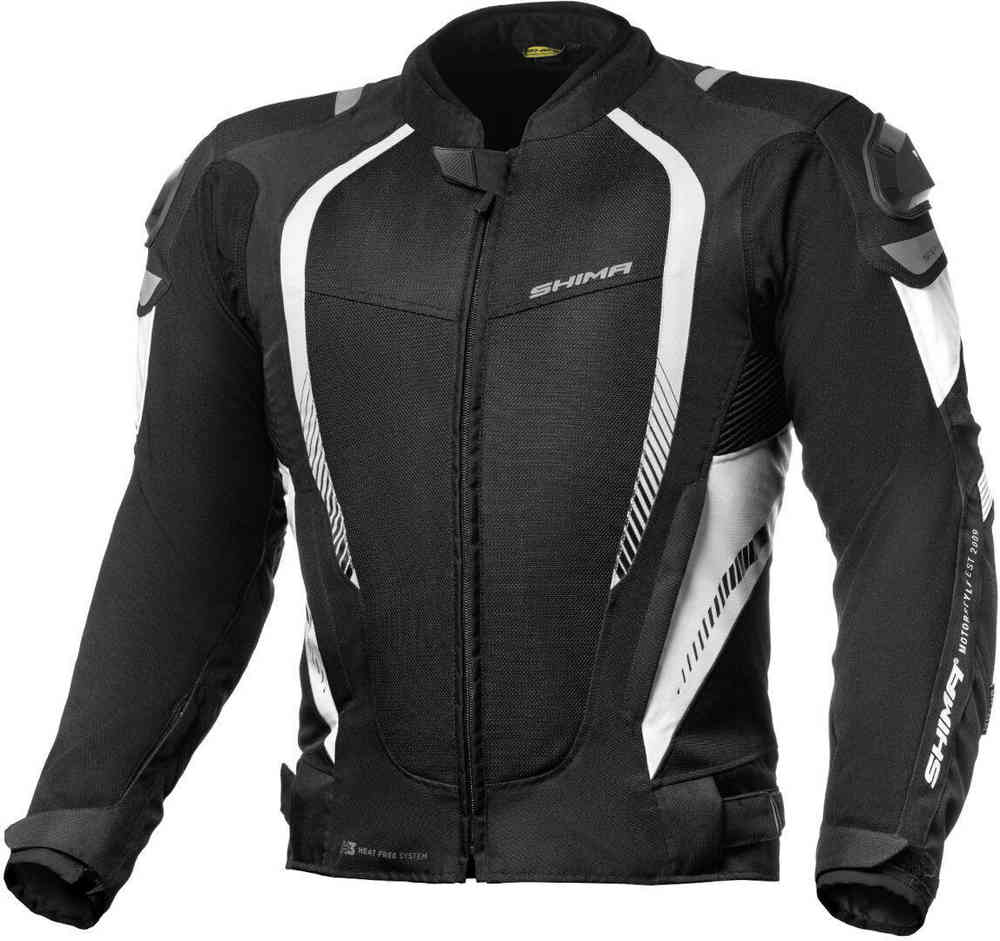 Мотоциклетная текстильная куртка Mesh Pro SHIMA, черно-белый