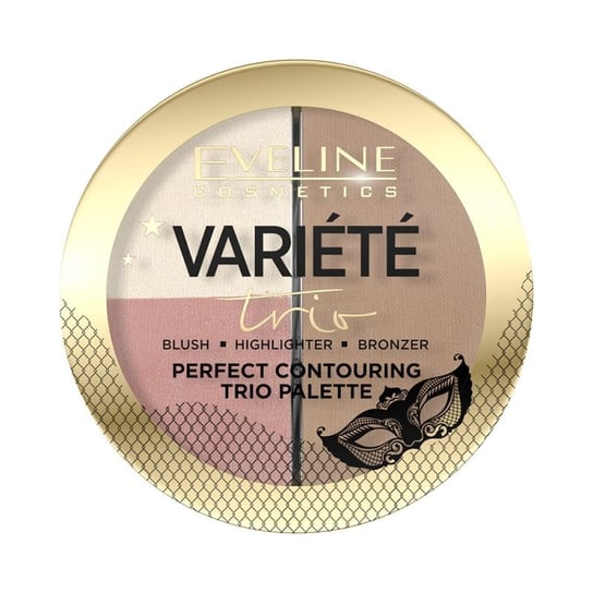 Палетка для контуринга лица, 02 Medium, 10 г Eveline Cosmetics Variete палетка для контурирования лица eveline variete 10 гр