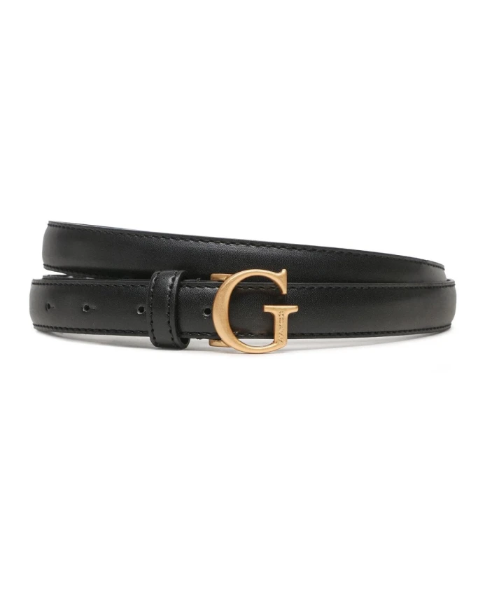 

Ремень из искусственной кожи с металлическим логотипом Guess, черный