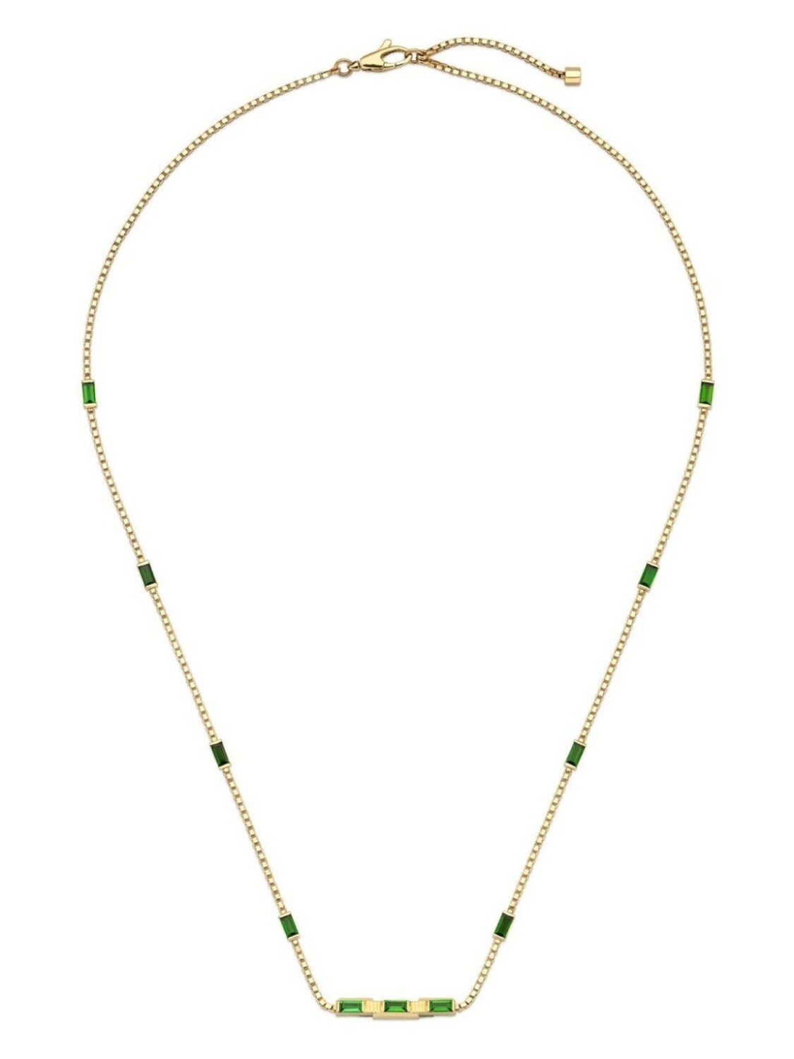 

Колье Link to Love из желтого золота с турмалином Gucci, золотой