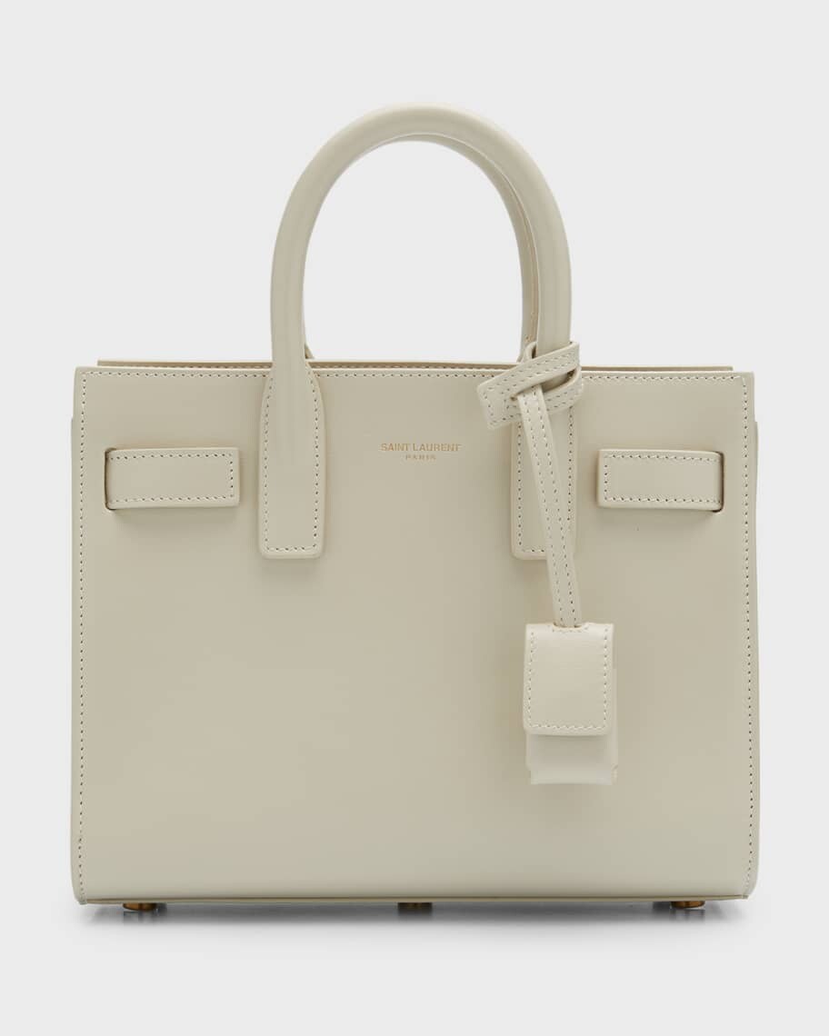 

Сумка-портфель Sac de Jour Nano из блестящей кожи Saint Laurent