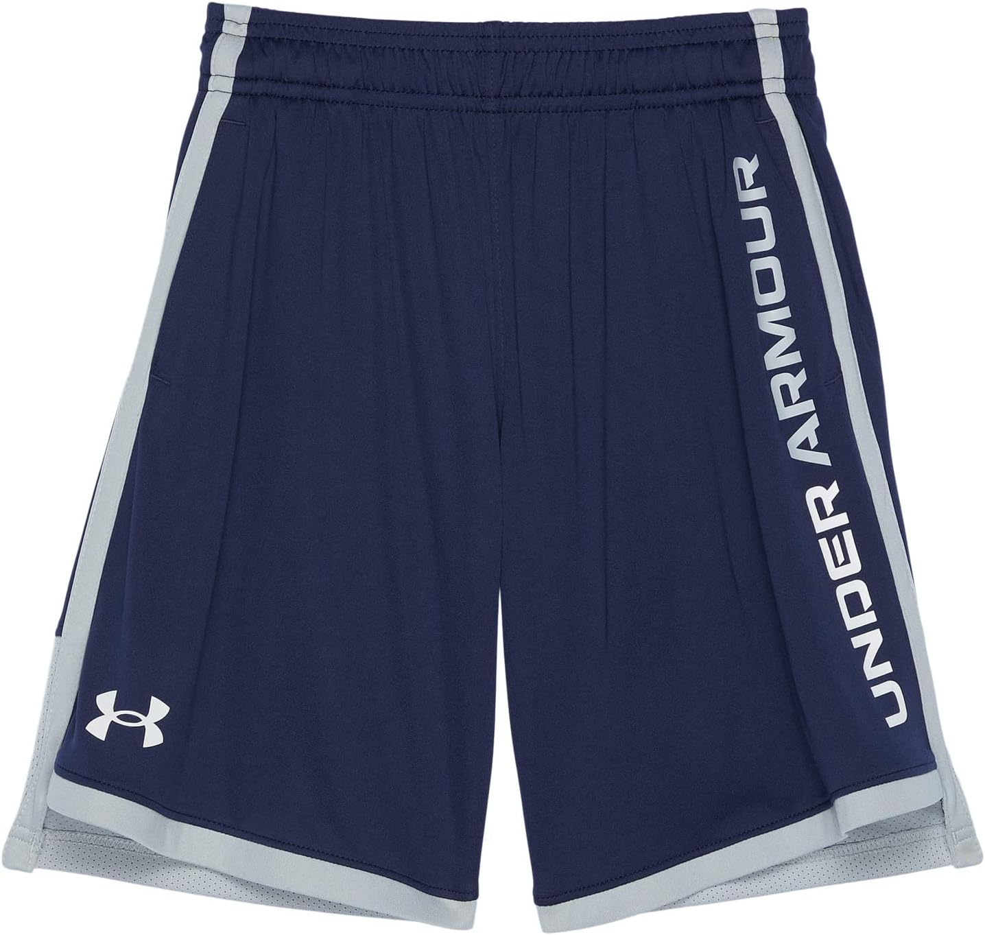 

Шорты Under Armour Kids Stunt 3.0 Shorts, цвет Midnight Navy/Mod Gray/White