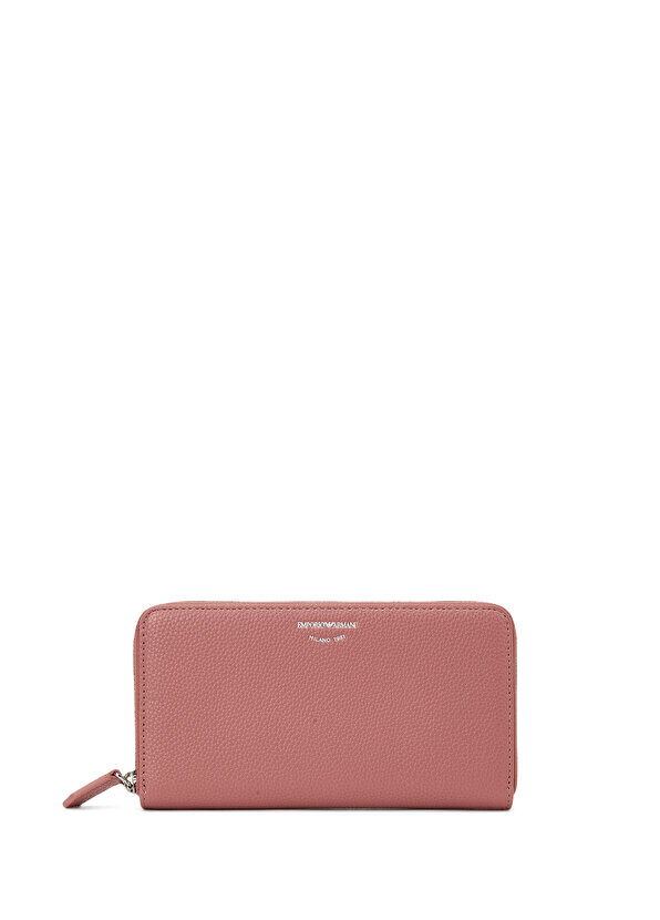 

Розовый женский кожаный кошелек Emporio Armani