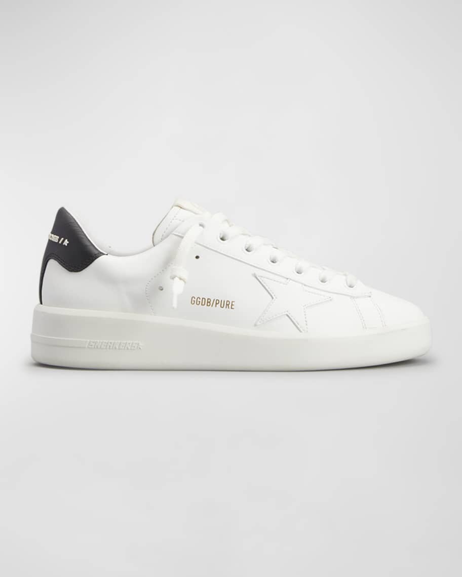 

Двухцветные кожаные низкие кеды Pure Star Golden Goose
