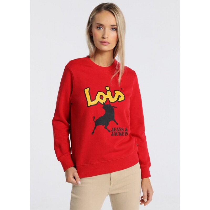 

Толстовка Lois Jeans 132053-46431-2225 Graphic, красный