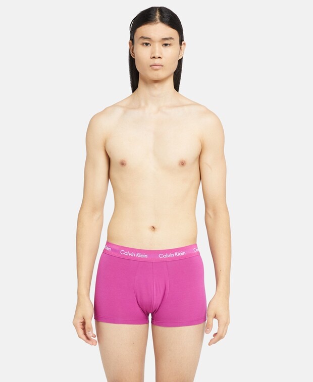 

Шорты-боксеры, комплект из 3 шт. Calvin Klein, фуксия