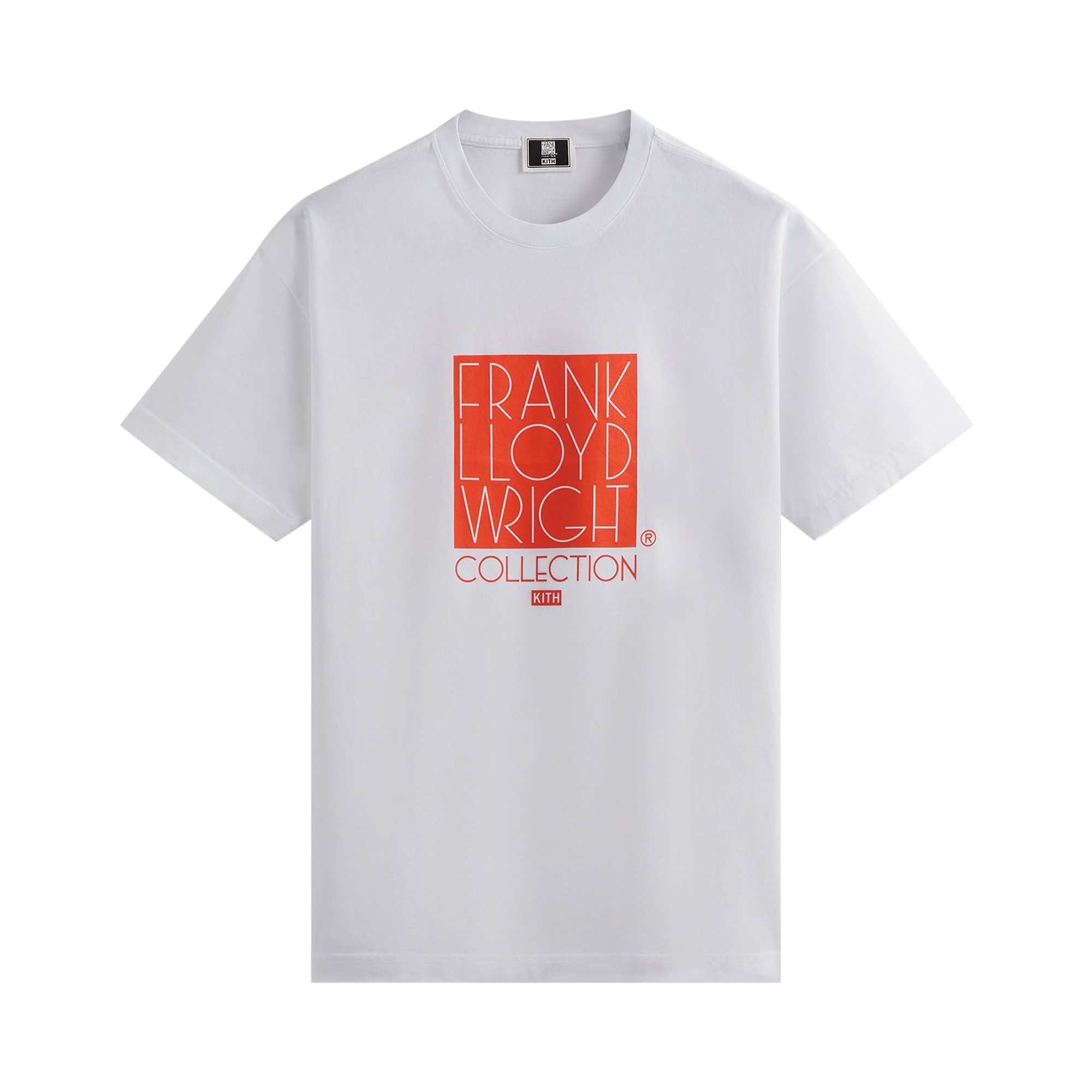 Белая футболка с логотипом Kith For Frank Lloyd Wright Foundation