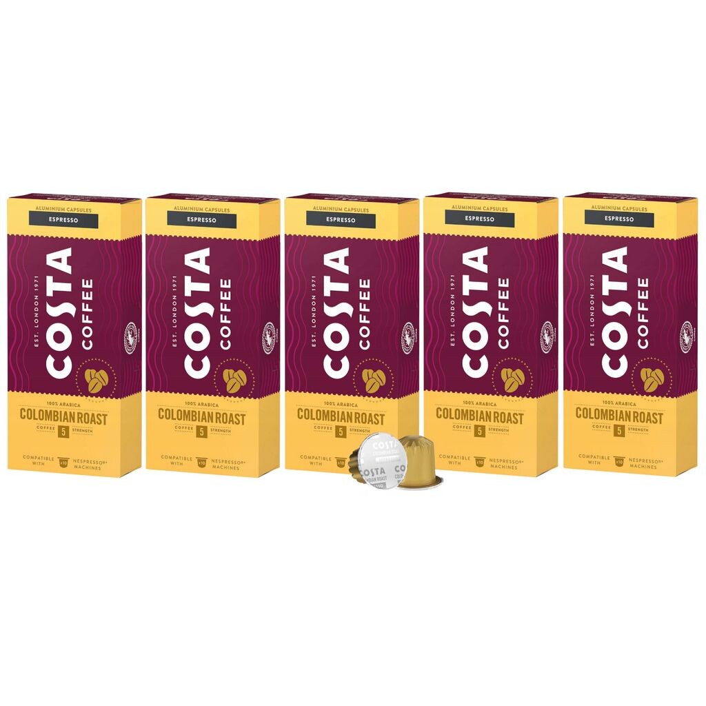 

Кофе в капсулах Costa Costa Coffee The Colombian Roast, совместимый с Nespresso ESPRESSO, 50 капсул sarcia.eu