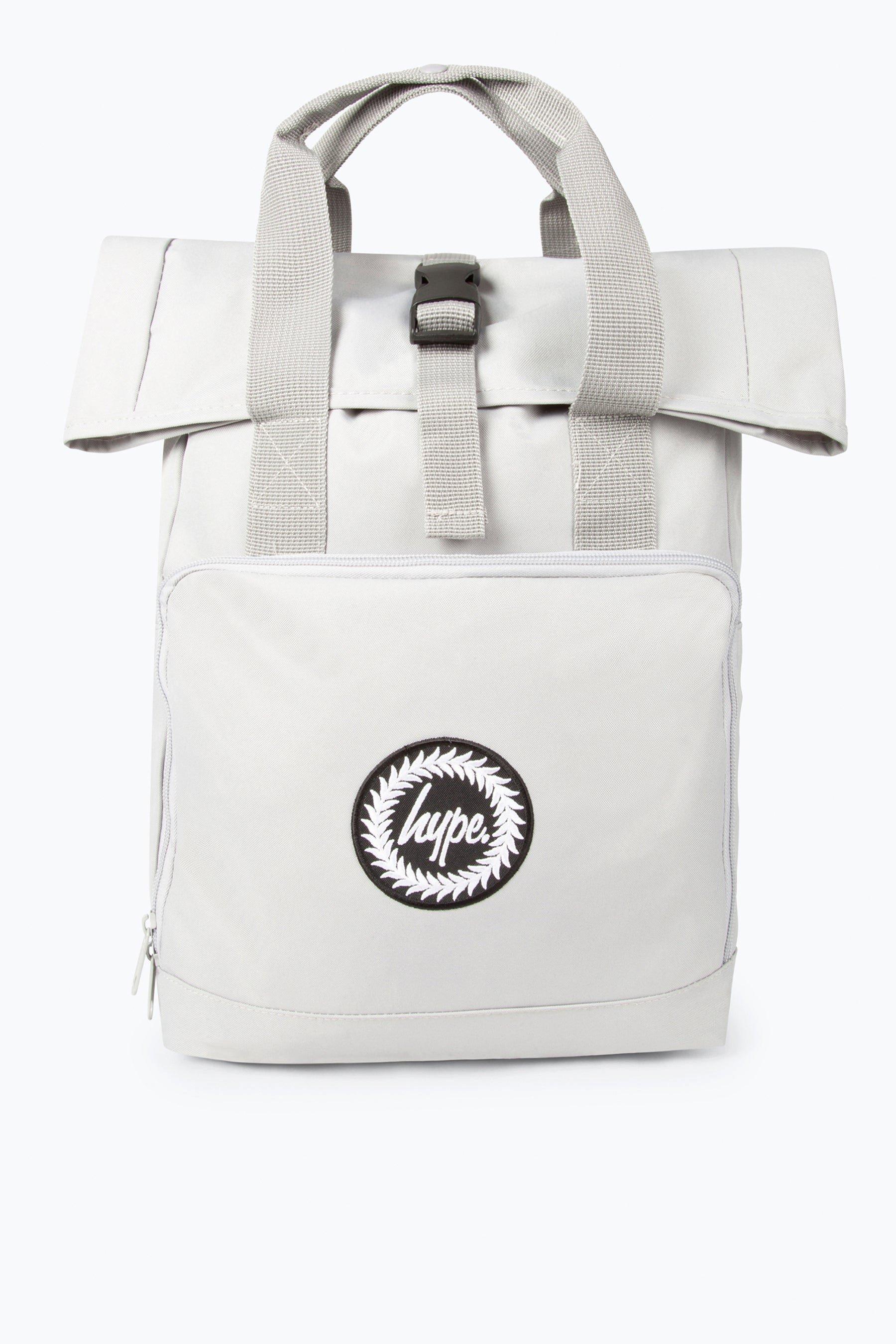 Рюкзак с двумя ручками и складной крышкой Hype, серый